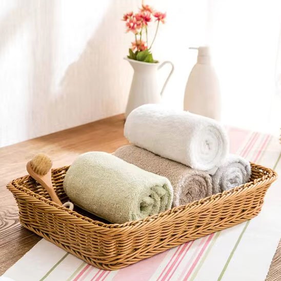 panier de rangement en osier