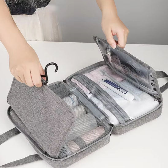 trousse de toilette demonstration pliage